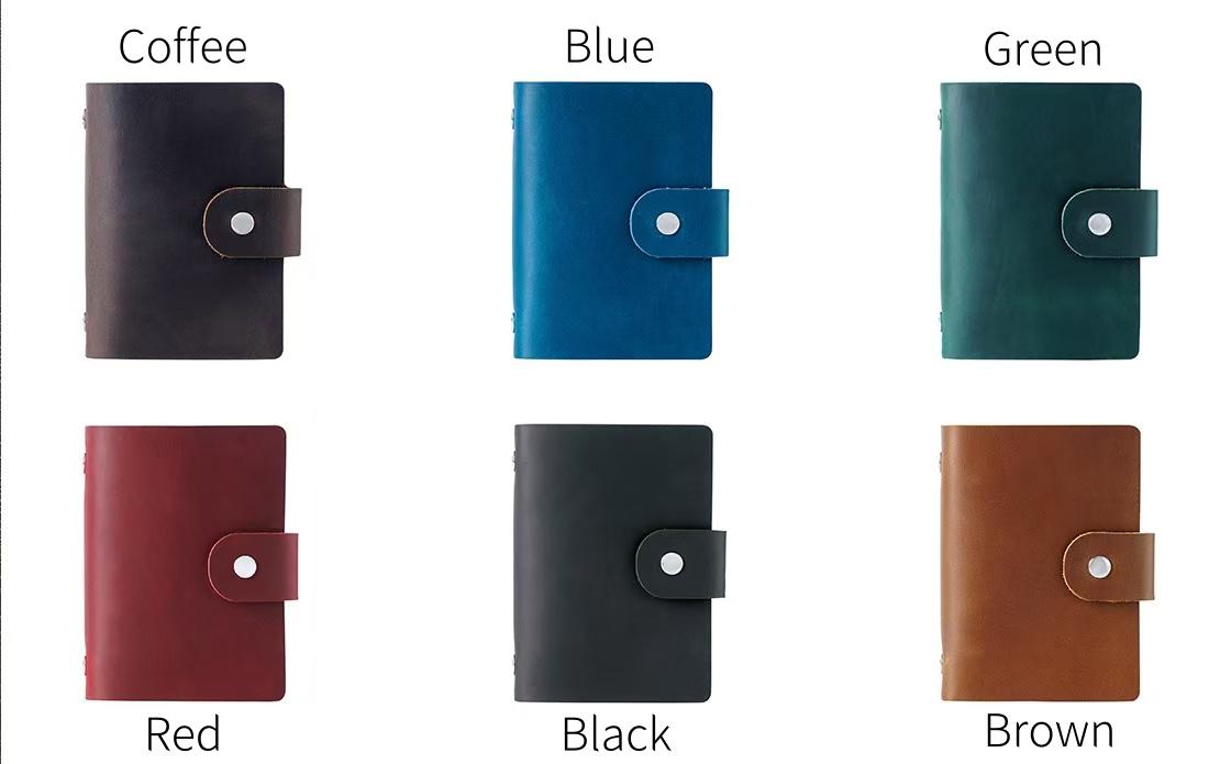 A8 Mini 100% Genuine Leather 5 Ring Binder | Pocket Portable Journal Agenda Planner | Vintage Travel Journal | Gift for Her Him