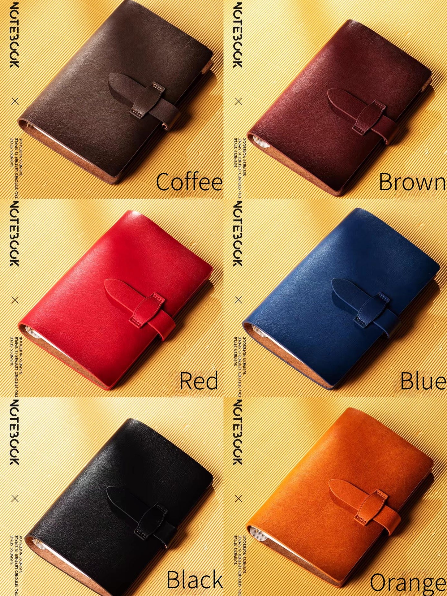 A5 Personal Soft Leather 6 Ring Binder | Refillable Planner Journal Agenda Notebook | Luxury Gift for Her | School Office Stationery