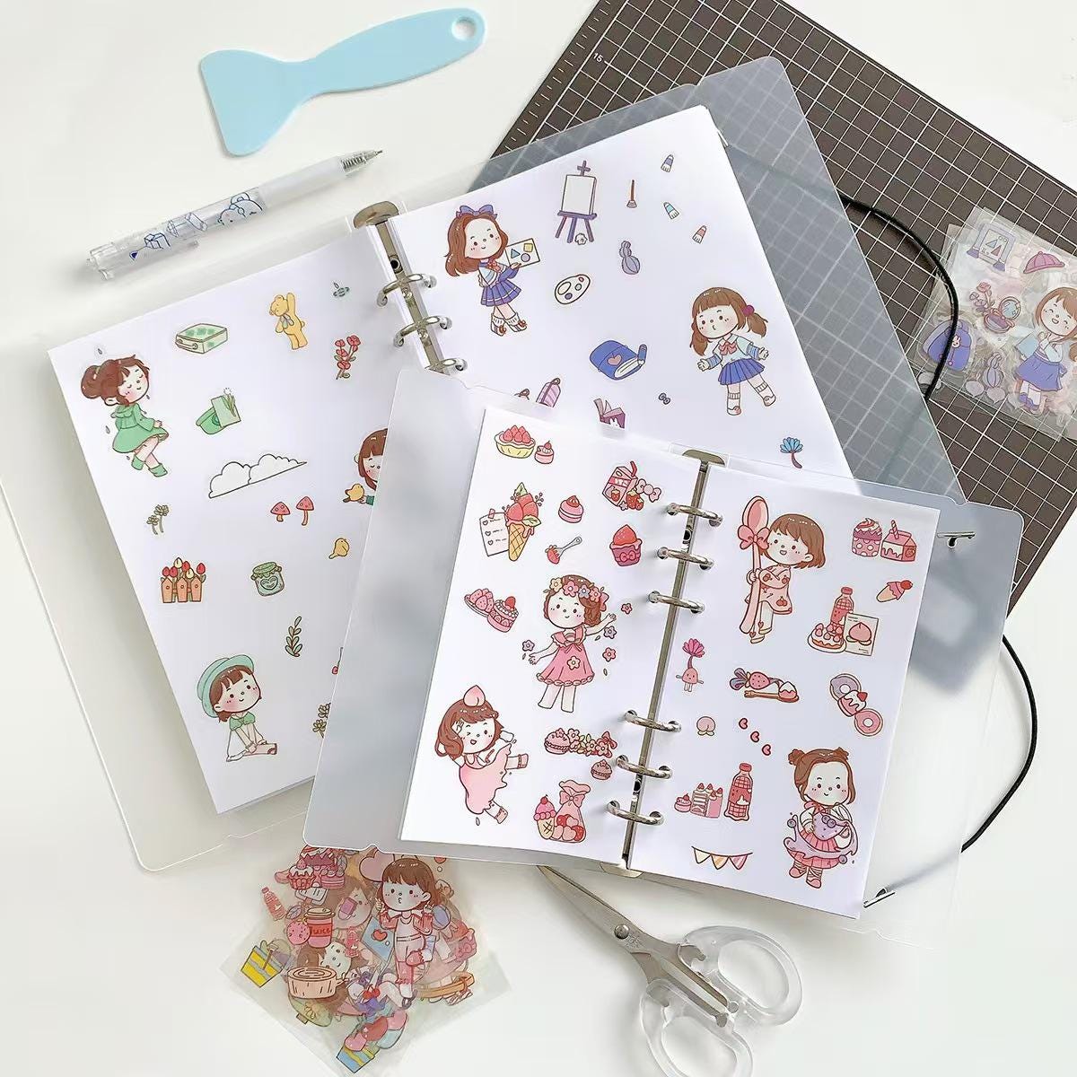 A5 A6 Release Paper Book | Sticker Tape Collection Book | Sticker Book | Reusable Release Pages | Sticker Organizer Storage Book