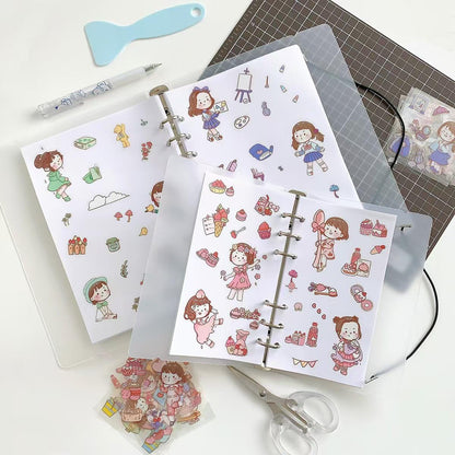 A5 A6 Release Paper Book | Sticker Tape Collection Book | Sticker Book | Reusable Release Pages | Sticker Organizer Storage Book