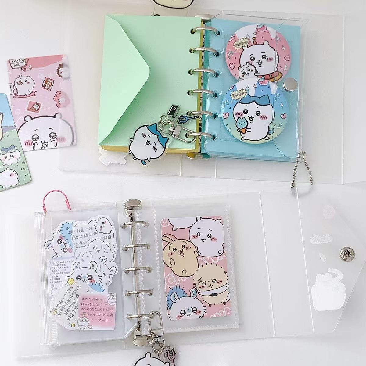 M5 A7 Snap Button 6 Ring Binder |  Loose-Leaf Refillable Binders | Clear Plastic Planner Cover | Sticker Organizer | 2025 Planners