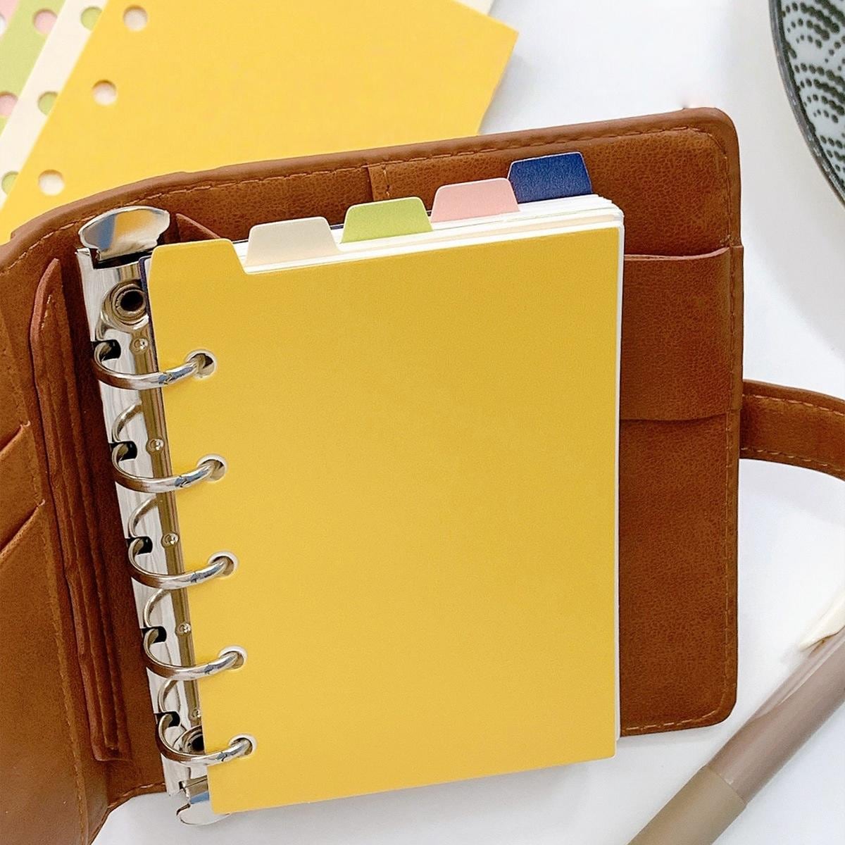 M5 A7 Planner Dividers with Tabs | Glitter Dividers Dashboards | A7 M5 A8 Planner Inserts Refills | 6 Ring Binder Planner Accessories