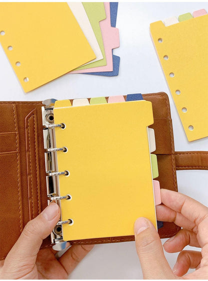 M5 A7 Planner Dividers with Tabs | Glitter Dividers Dashboards | A7 M5 A8 Planner Inserts Refills | 6 Ring Binder Planner Accessories
