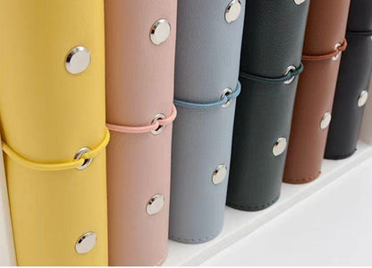 A7 Pocket Small Vegan Leather 6 Ring Binder | Loose Leaf Binder Cover | Refillable Planners | Journal Diary Agenda Notebook | Daily Plan