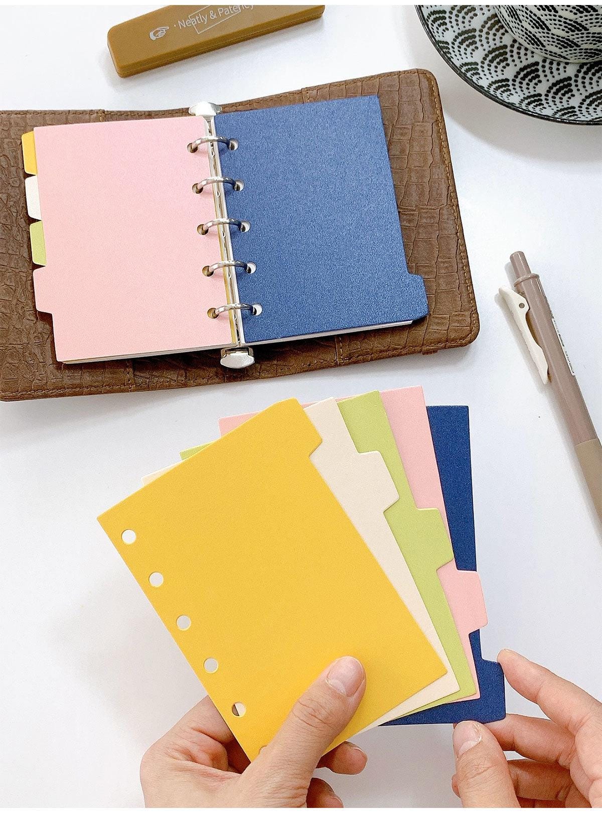 M5 A7 Planner Dividers with Tabs | Glitter Dividers Dashboards | A7 M5 A8 Planner Inserts Refills | 6 Ring Binder Planner Accessories