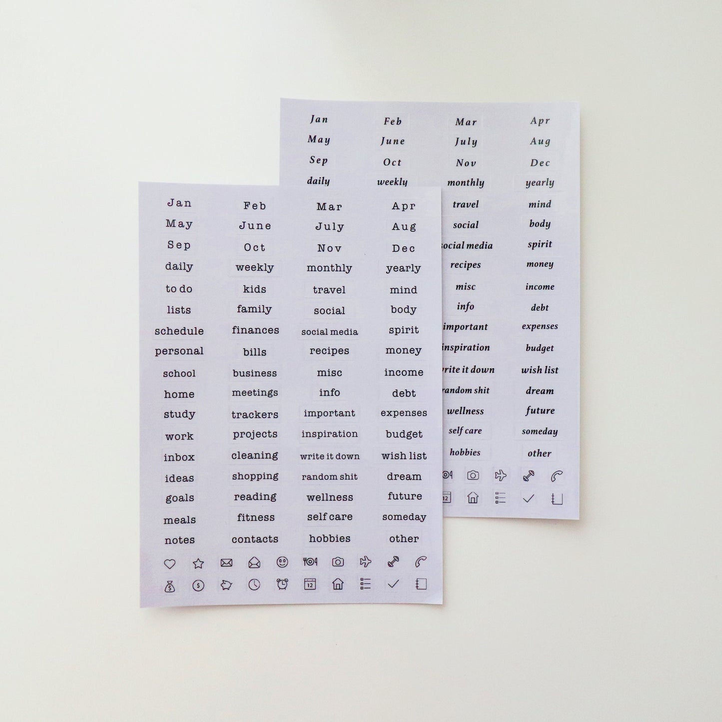 Plastic Planner Dividers | 6 Rings Planner Dividers | A6 A5 A7 Personal Pocket  | Planner Divider Label Stickers