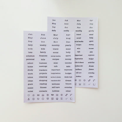 Plastic Planner Dividers | 6 Rings Planner Dividers | A6 A5 A7 Personal Pocket  | Planner Divider Label Stickers