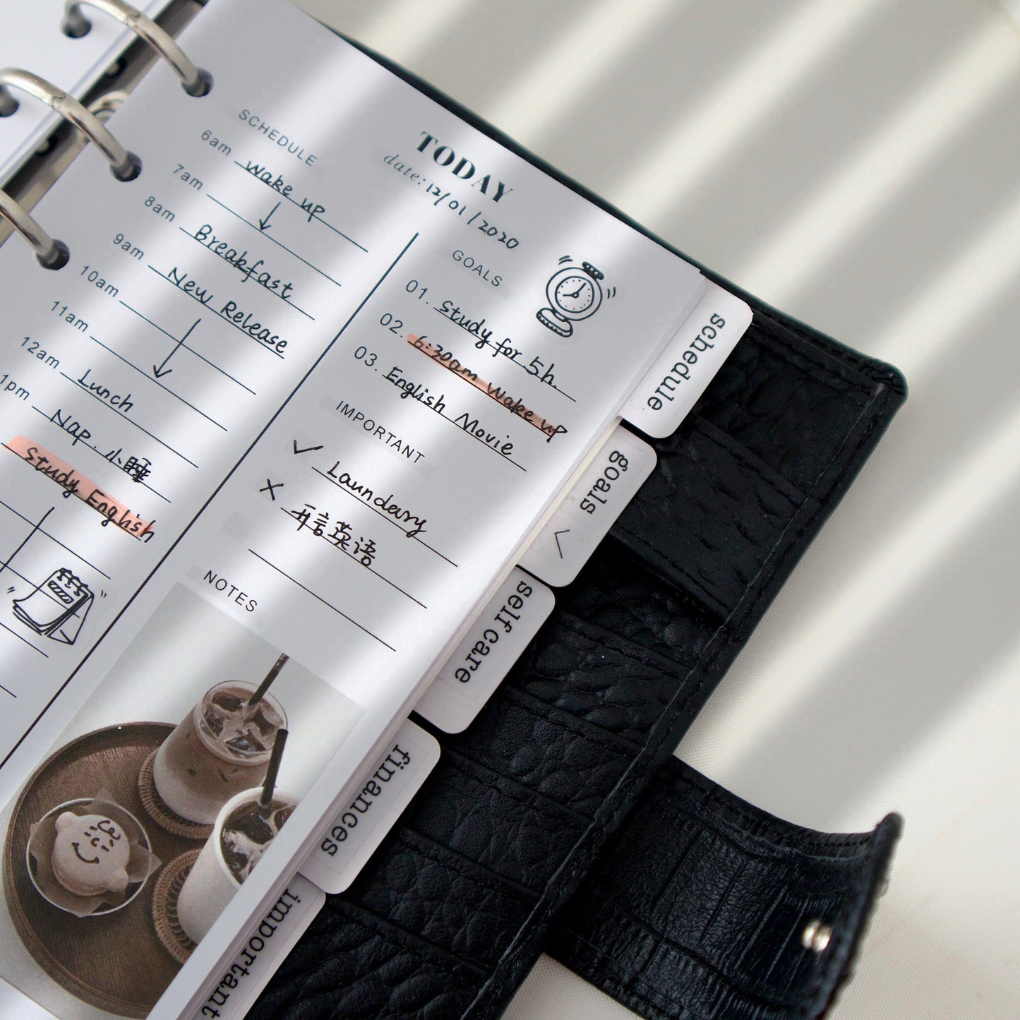 Plastic Planner Dividers | 6 Rings Planner Dividers | A6 A5 A7 Personal Pocket  | Planner Divider Label Stickers