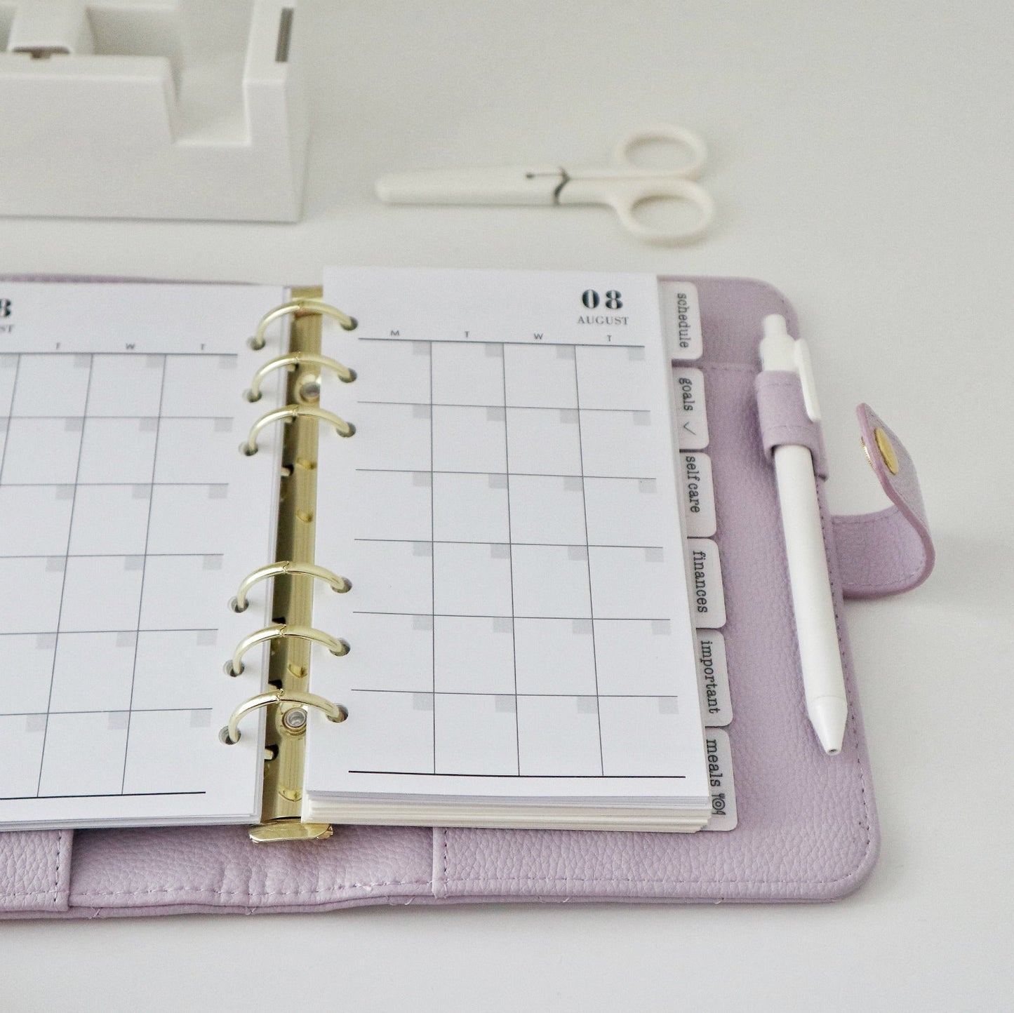 Plastic Planner Dividers | 6 Rings Planner Dividers | A6 A5 A7 Personal Pocket  | Planner Divider Label Stickers