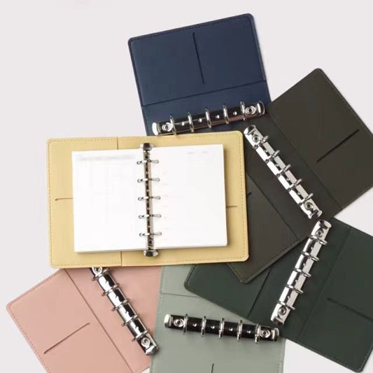 A8 M5 Mini Cute PU Leather 5 Ring Binder | 2024 Planners | Journal Diary Agenda Planner Notebook | Gift for Her | School Office Stationery
