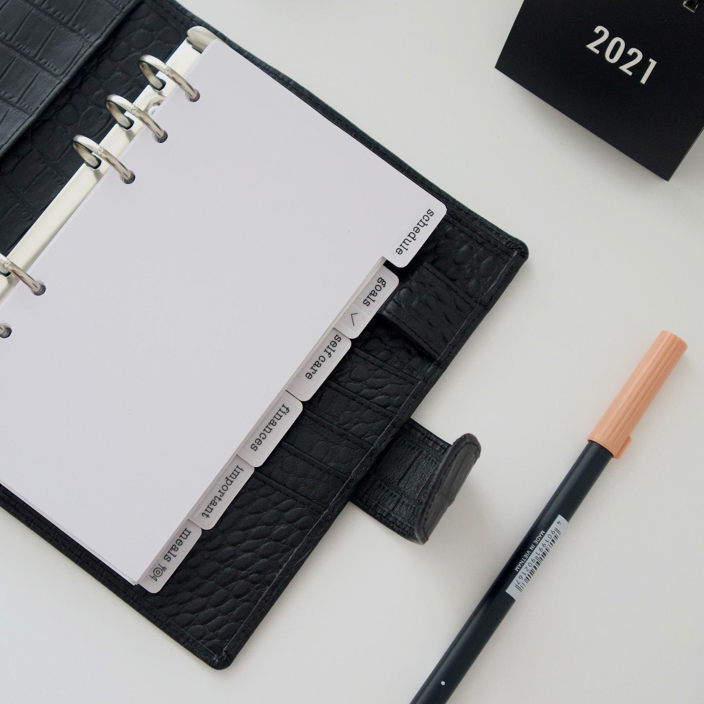 Plastic Planner Dividers | 6 Rings Planner Dividers | A6 A5 A7 Personal Pocket  | Planner Divider Label Stickers