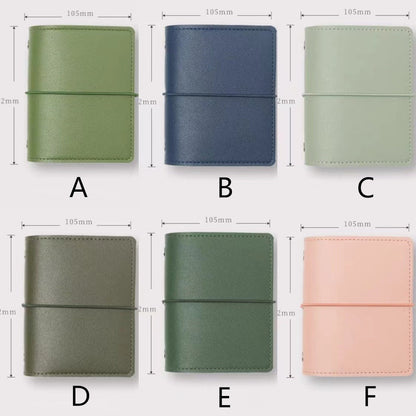 A8 M5 Mini Cute PU Leather 5 Ring Binder | 2024 Planners | Journal Diary Agenda Planner Notebook | Gift for Her | School Office Stationery