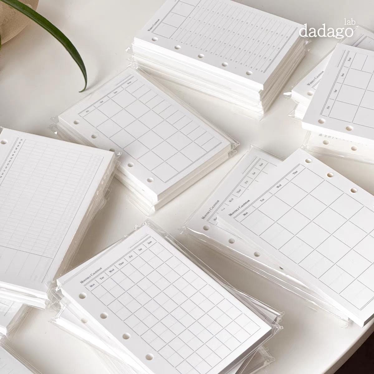 Minimalist Printed M5 A7 Personal Planner Inserts | 6 Ring Binder Refills | List Daily Weekly Monthly Plan Habit Tracker Sleep Traker