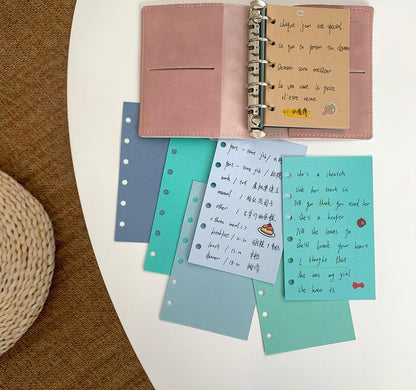 20 Colors M5 A7 True A6 Blank 6 Ring Planner Inserts | 120gsm Papers | Six Ring Binder Refill Paper | Loose-leaf Refills Planner Accessories