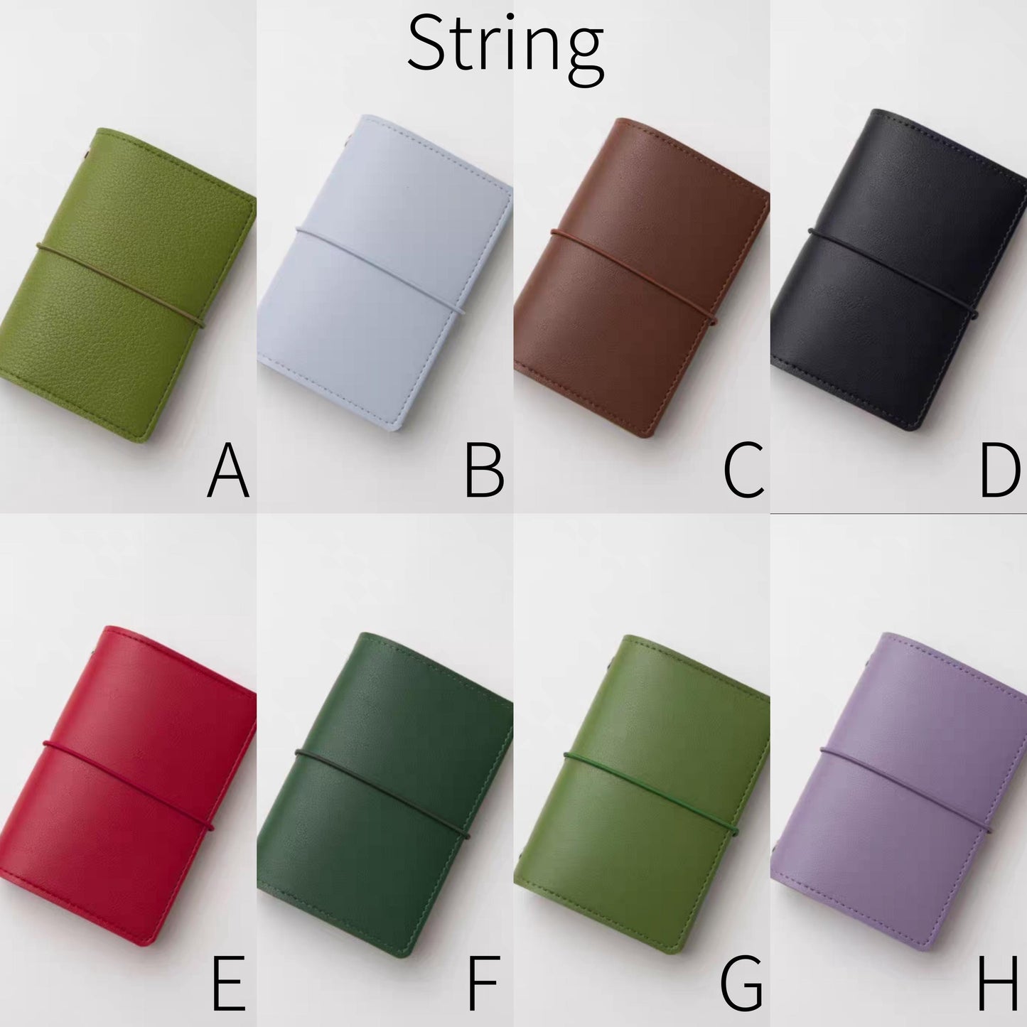 A7 Portable Vegan Leather 6 Ring Binder Planner | Mini Loose Leaf Binder | Daily Weekly Monthly Planner Journal | 2025 Refillable Planner
