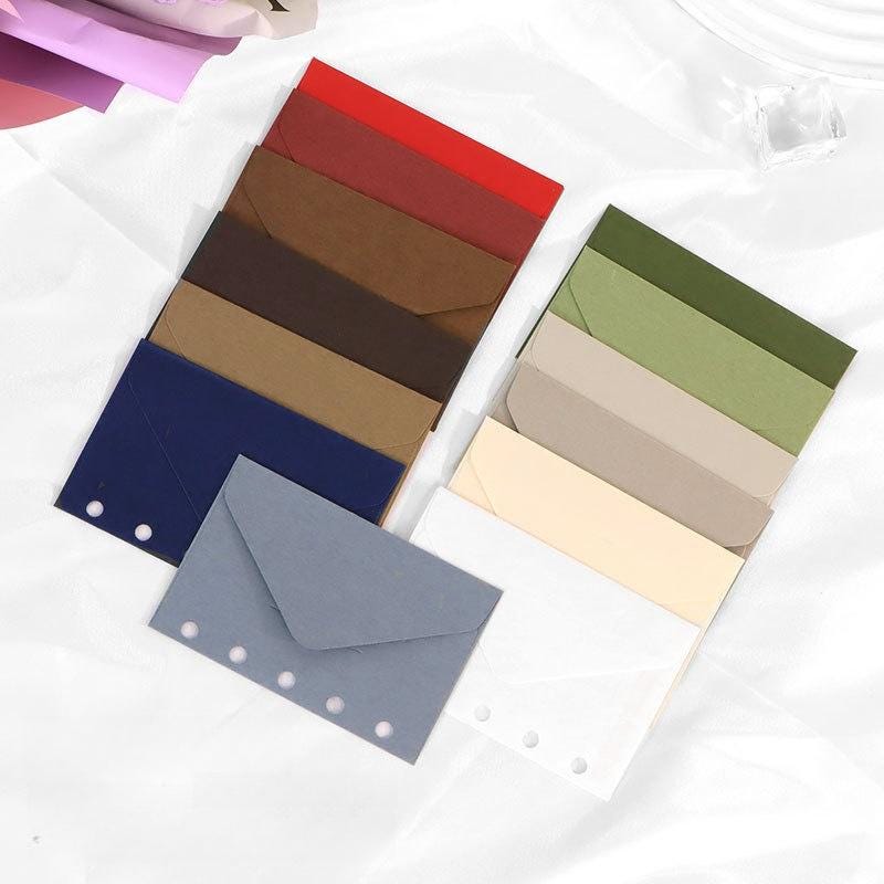 M5 5 Ring Binder Envelope | Colored Envelopes | M5 A8 Planner Sticker Organizer | Refillable Binder Planner Refills Inserts Accessories