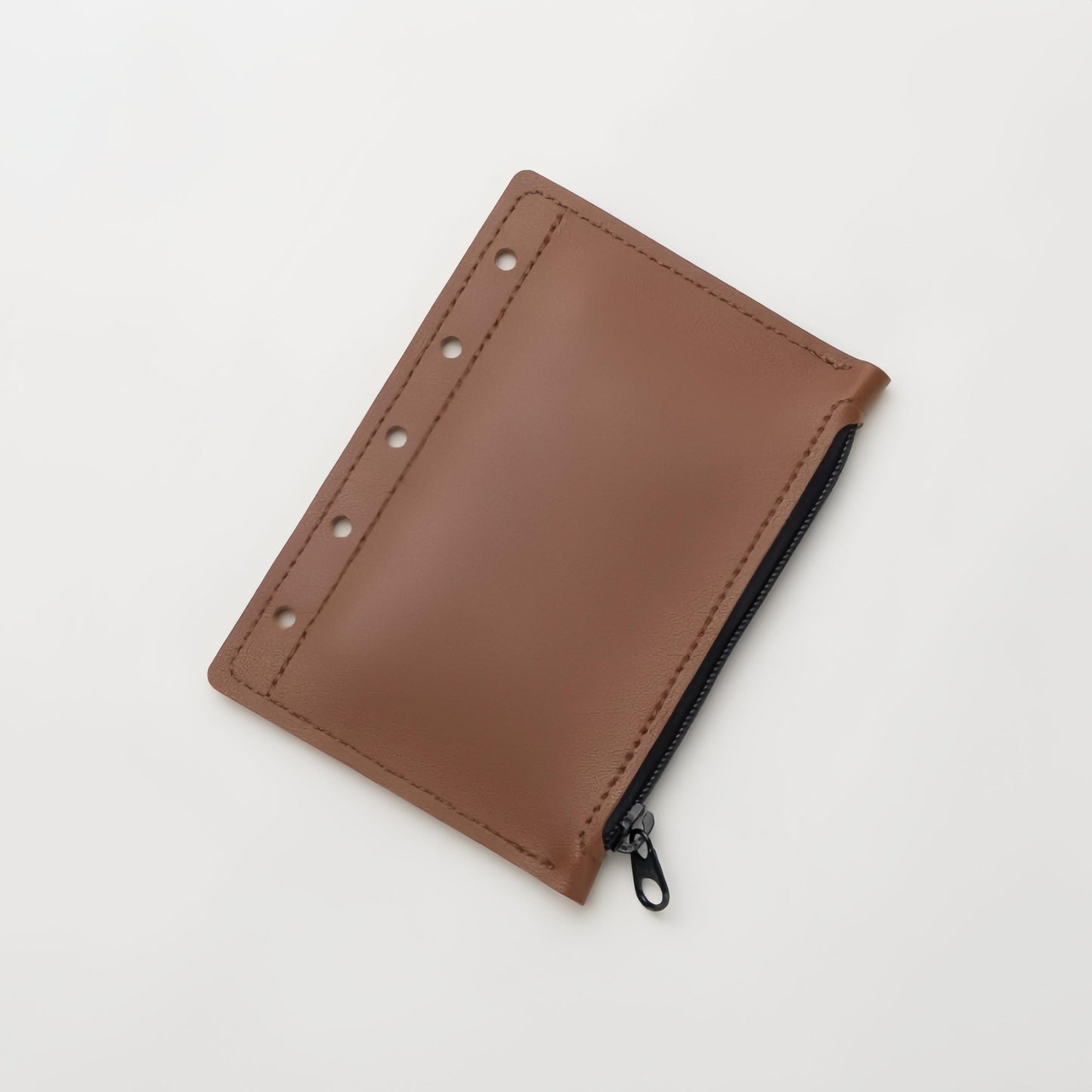 M5 Vegan Leather Zipper Pocket | Card Holder | 5 Ring Binder Planner | Zipper Pouch Sticker Storage | Planner Insert Pocket Accessories
