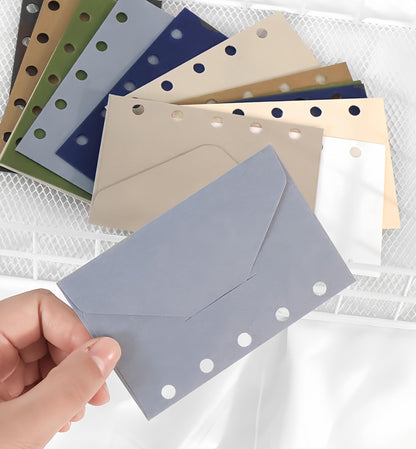 M5 5 Ring Binder Envelope | Colored Envelopes | M5 A8 Planner Sticker Organizer | Refillable Binder Planner Refills Inserts Accessories