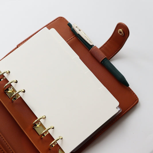 White Planner Dividers | Personal A5 | 6 Rings Planner Divider | Filofax | kikki.K
