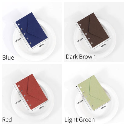 M5 5 Ring Binder Envelope | Colored Envelopes | M5 A8 Planner Sticker Organizer | Refillable Binder Planner Refills Inserts Accessories