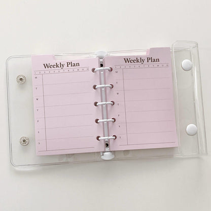 M5 A7 Printed Planner Inserts | 6 Ring Binder Refillable Planner Refills |  | Check List Daily Plan To Do List Weekly Plan Memo Inserts