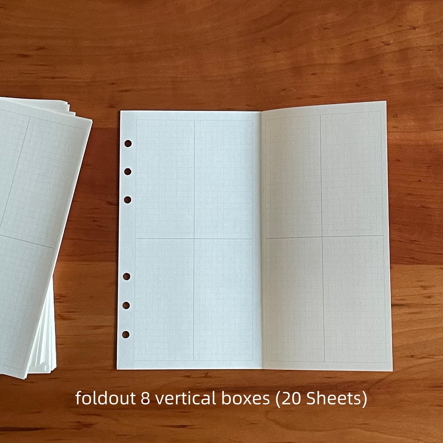 Foldout Planner Inserts | M5 A7 Personal A6 Size 6 Ring Binder | Daily Weekly Montly Plan | Planner Refill Paper | 2025 Planner