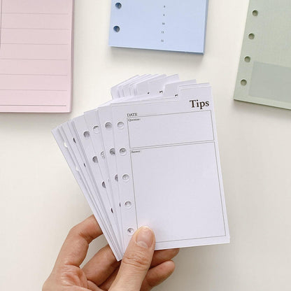 M5 A7 Printed Planner Inserts | 6 Ring Binder Refillable Planner Refills |  | Check List Daily Plan To Do List Weekly Plan Memo Inserts