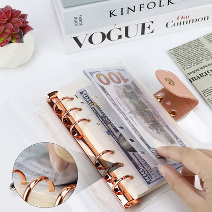 6 Ring Binder Divider Double Pockets | A6 A7 | Sticker Banknote  Organizer | PVC Insert Pocket | Cash Envelope | Budget Book Planner