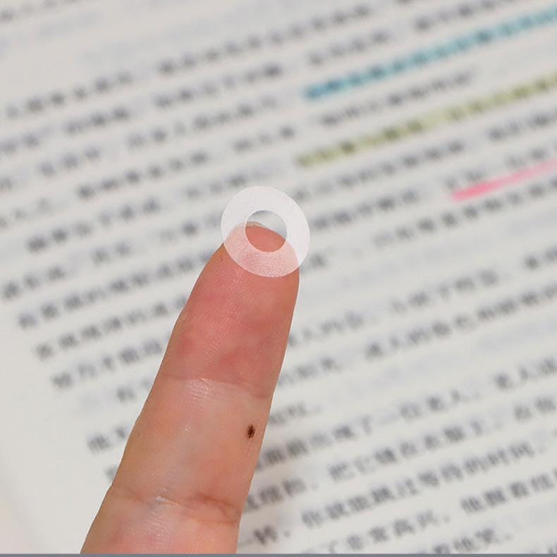 Loose Leaf Paper Round Hole Protector Stickers | Transparent Binder Hole Protector | 6 Hole Binder Planner Accessories