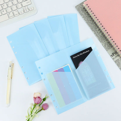 6 Ring Binder Divider Double Pockets | A6 A7 | Sticker Banknote  Organizer | PVC Insert Pocket | Cash Envelope | Budget Book Planner