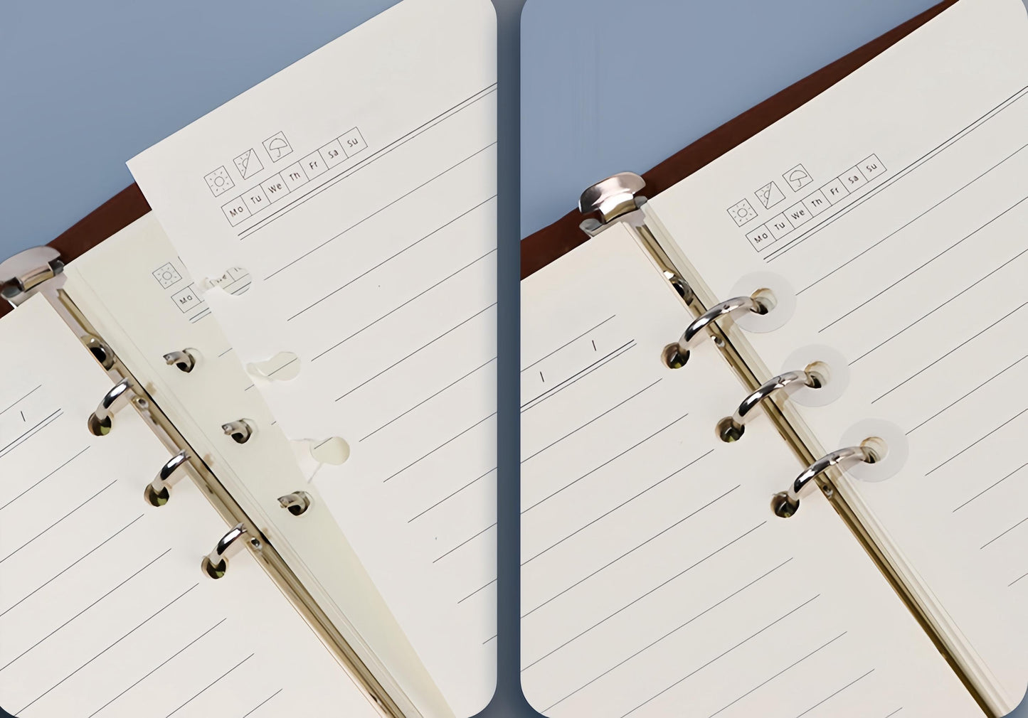Loose Leaf Paper Round Hole Protector Stickers | Transparent Binder Hole Protector | 6 Hole Binder Planner Accessories