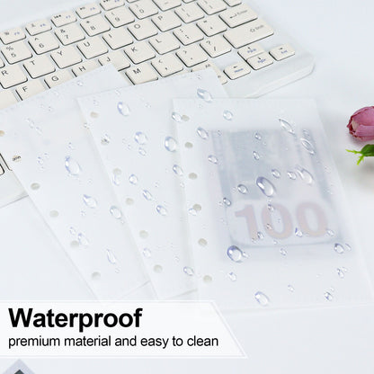 6 Ring Binder Divider Pocket | A6 A7 | Sticker Organizer |  PVC Insert Pocket | Cash Envelope | Budget Book Planner | Banknote Organizer