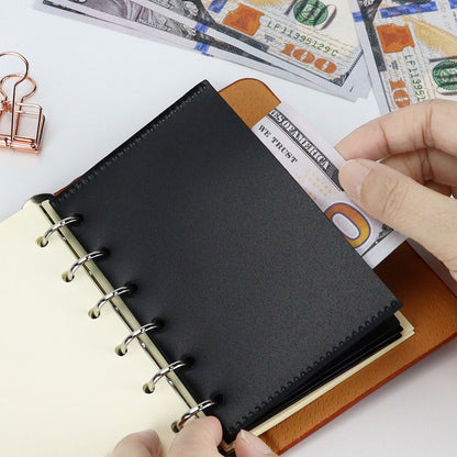6 Ring Binder Divider Pocket | A6 A7 | Sticker Organizer |  PVC Insert Pocket | Cash Envelope | Budget Book Planner | Banknote Organizer