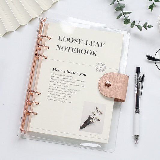 2025 Clear Binder Planner  | PVC Plastic Binder |  A5 B5 Personal Size |  6 Ring Binder
