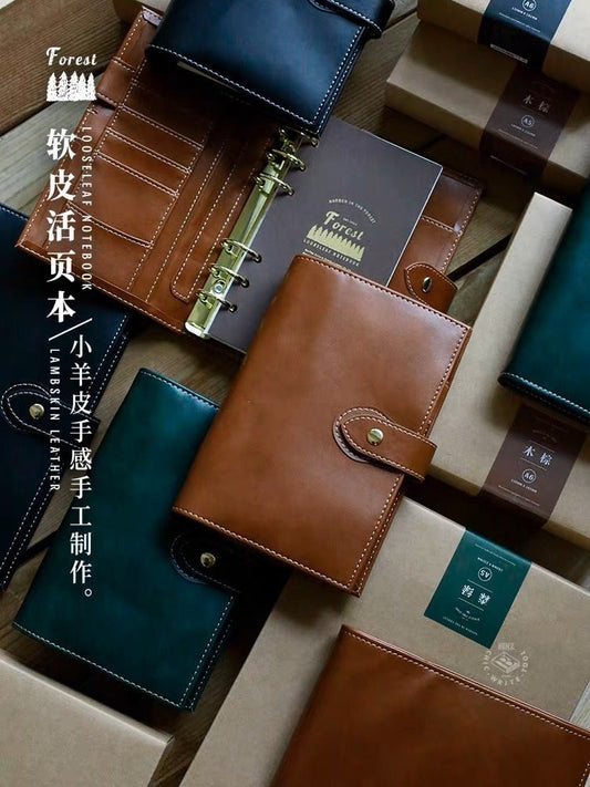 2025 Vintage Color  Planner | Soft Leather Binder  | A5 Personal Planner | Planner Cover | Journal Agenda