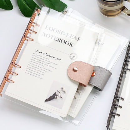 2025 Clear Binder Planner  | PVC Plastic Binder |  A5 B5 Personal Size |  6 Ring Binder