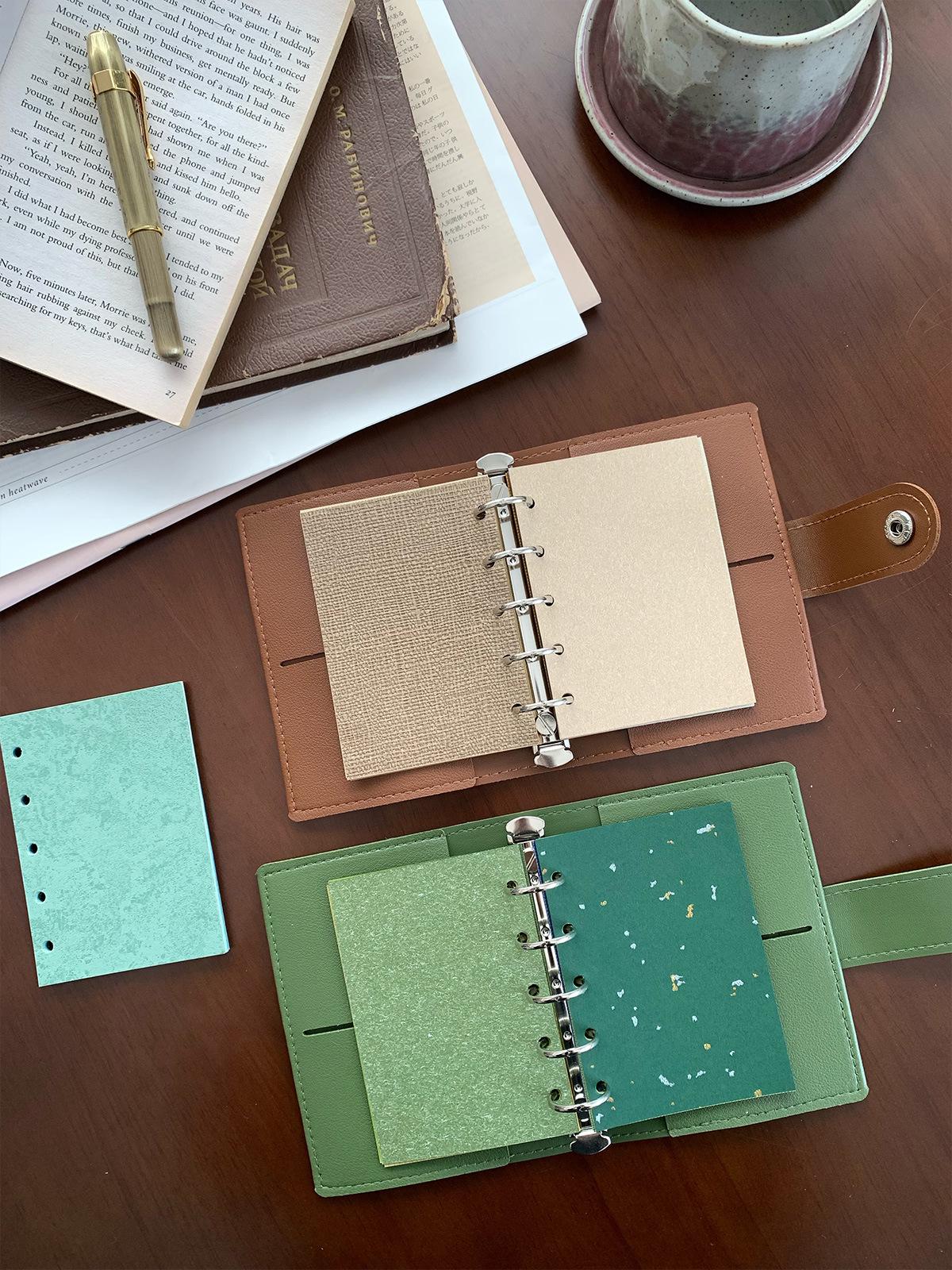 M5 Size Planner Inserts | Planner Refills | Material Paper | Textured Paper for Writing Drawing Journaling Scrapbooking