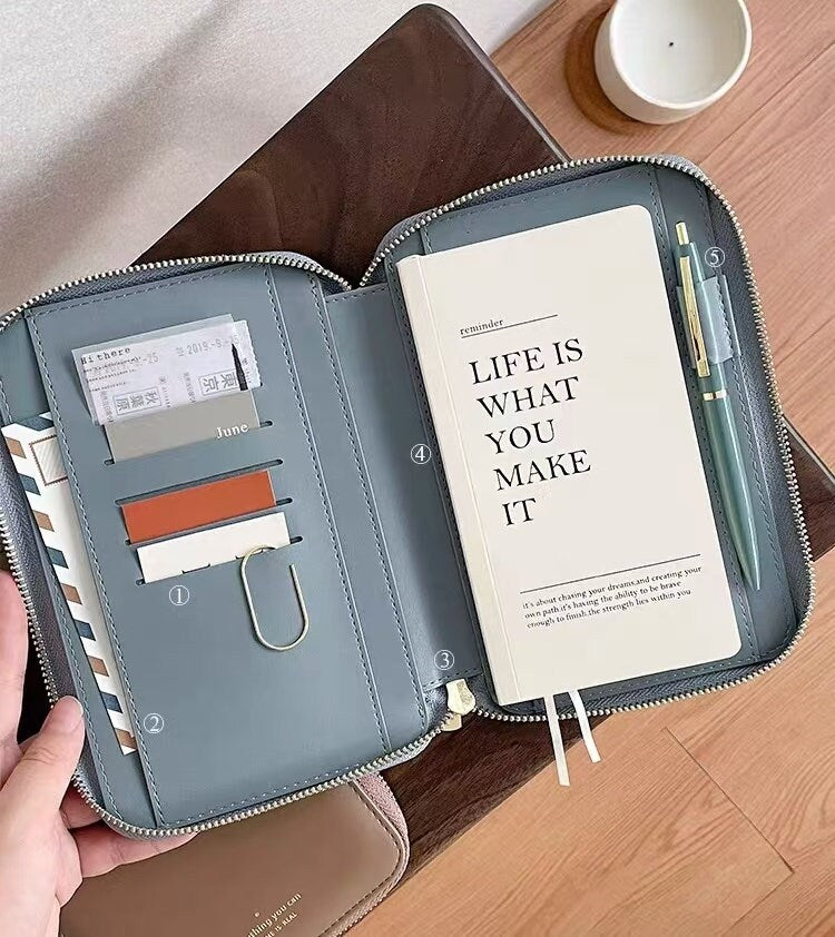 2025 Zipper Planner Organizer | 6 Ring Binder |  Planners | Journal Diary Agenda Planner | Gift for Her | Business School Office Stationery