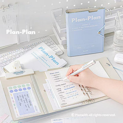 Stylish A6 Pocket Trifold Binder Notebook Planner Cover | 6 Ring Binder | 2024 Planner Organizer | A6 Folder | Lose Leaf Binder