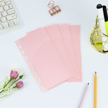 6 Ring Binder Divider | 2 Pockets | A6 A7 | Sticker Organizer | PVC Insert Pocket | Cash Envelope | Budget Book Planner | Banknote Organizer