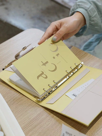 2025 A5 A6 Leather 6 Ring Binder | Planner Cover | Journal Agenda Notebook | Luxury Gift for Her | School Office Stationery
