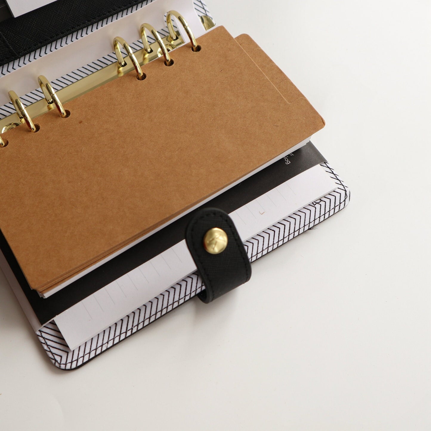 Kraft Planner Dividers | Personal A5 | 6 Rings Planner Divider | Filofax | kikki.K