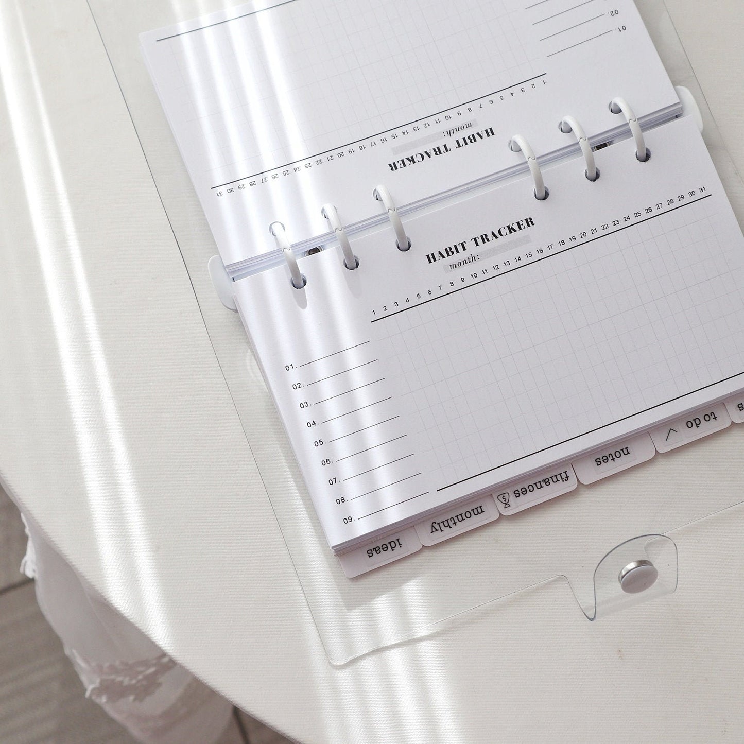 Printed Minimal Habit Tracker Planner Inserts | 20 Sheets | Habit Planner | Personal A5 A6 | 6 Rings Planner | Binder Refills