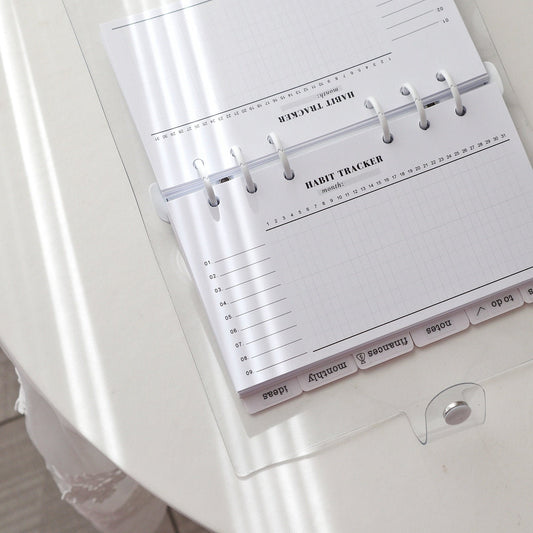 Printed Minimal Habit Tracker Planner Inserts | 20 Sheets | Habit Planner | Personal A5 A6 | 6 Rings Planner | Binder Refills