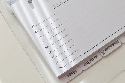 Printed Minimal Habit Tracker Planner Inserts | 20 Sheets | Habit Planner | Personal A5 A6 | 6 Rings Planner | Binder Refills