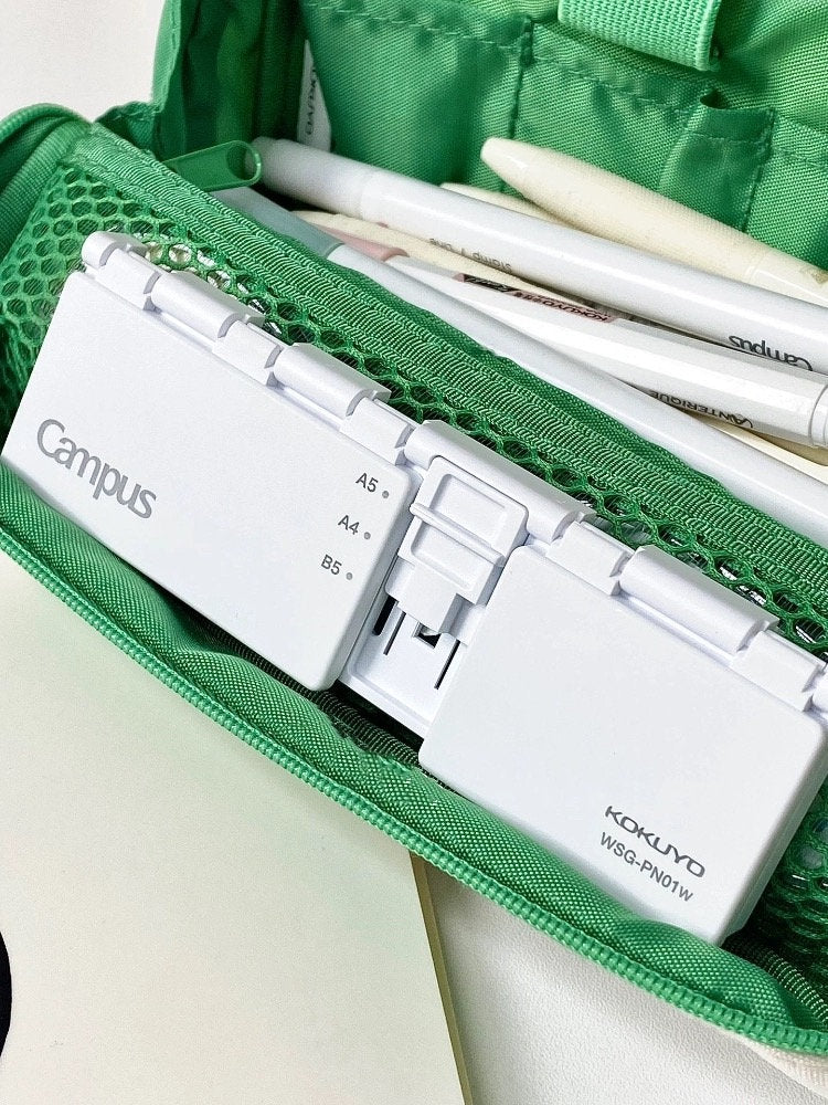 Kokuyo Precision 8 Holes Ring Binder Hole Punch | B5 A5 A4 | DIY Hole Punching Tool | Portable Loose Leaf Paper Hole Punch | Paper Binding