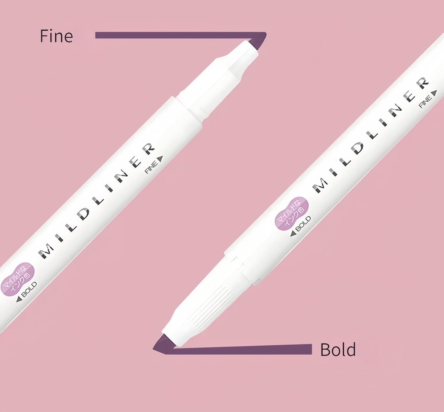 Zebra 2025 New Mildliner Double-Sided Highlighter | Dual Tip Fine Bold | 5 Color Set | Japanese Pens