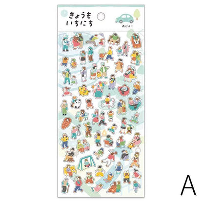 Mind Wave Cute Washi Decorative Stickers | Daily Life Aesthetics Stickers | Bujo Junk Journal Collage Planner DIY Scrapbooking Supplies