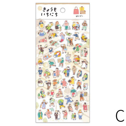 Mind Wave Cute Washi Decorative Stickers | Daily Life Aesthetics Stickers | Bujo Junk Journal Collage Planner DIY Scrapbooking Supplies