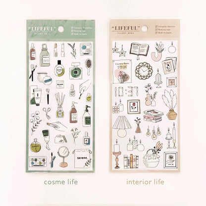 Mind Wave Lifefu Japanesel Stickers | Travel Flower Coffee Study Room Cosme Decorative Stickers | Junk Journal Collage Scrapbooking Supplies